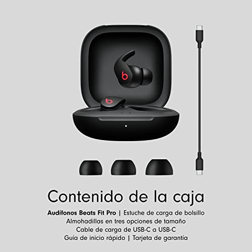 Apple Beats Fit Pro - Audífonos in-Ear inalámbricos de Verdad con cancelación de Ruido – clasificación IPX4, compatibilidad y Android, Bluetooth® Class 1, micrófono Integrado – Negro Beats